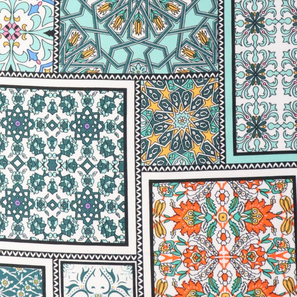 Ткань шелк Армани 90 г/м? 97% полиэстер, 3% спандекс шир.148 см арт.Р.20220.02 цв.02 бирюзовый рул.25м