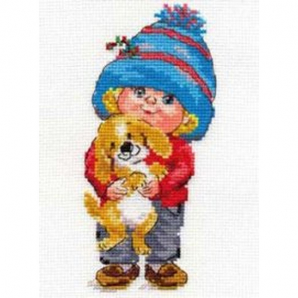 Набор для вышивания АЛИСА арт.0-63 Сашенька 8х16 см