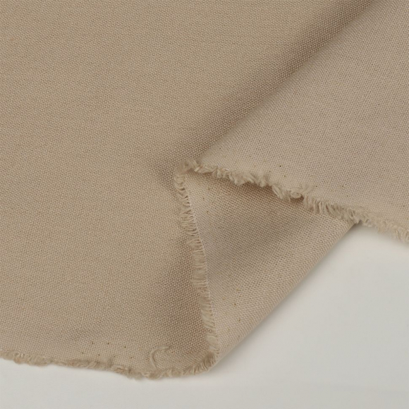 Ткань льняная 200 г/м? лен 25%, хб 25%, вискоза 25%, пэ 25% шир.140 см арт.TBY.Li.1009.05 цв.05 св.бежевый уп.5м