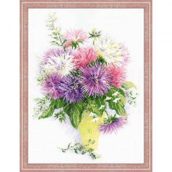 Набор для вышивания РИОЛИС арт.1389 Астры 30х40 см Набор для вышивания РИОЛИС арт.1389 Астры 30х40 см