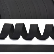 Бейка матовая (иск.кожа) TBY.LBM25.1 25мм цв.черный уп.50м