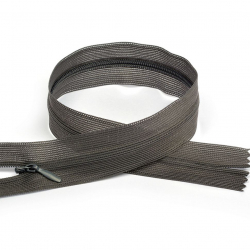 Молния MaxZipper пласт. потайная №3 20см н/р цв.S301 т.серый уп.50шт