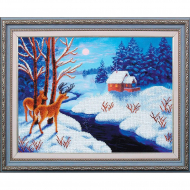 Набор для вышивания бисером МАГИЯ КАНВЫ арт.Б206 Морозный вечер 39х29 см