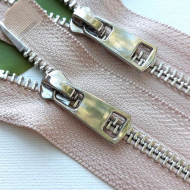 Молния мет. титан №5 никель два замка 75см D127 песок