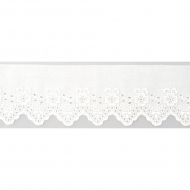 119784_Шитье-вышивка на батисте, 55 мм, цвет белый