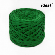 Пряжа Ideal трикотажная лицевая 100м, 350-380 г, ширина 7-9мм цв. изумруд