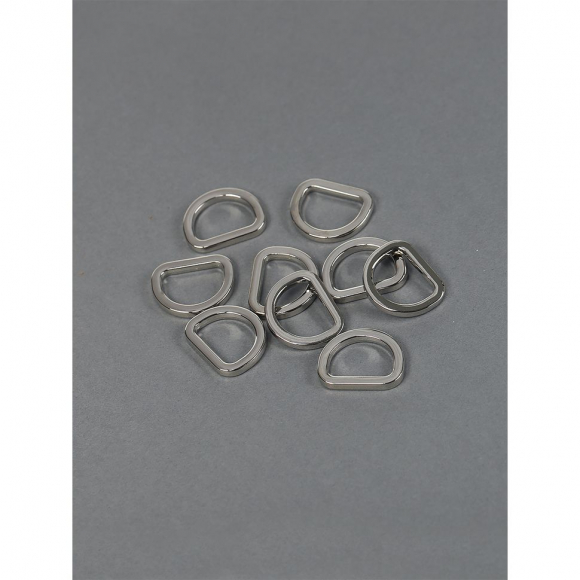 Полукольцо металл арт.MX.5541 19х15мм (внутр. 15мм) цв.никель уп.2 шт