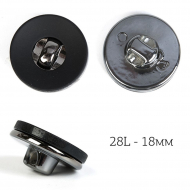 Пуговицы пластик TBY.J.8937A цв.01 черный 28L-18мм, на ножке, 36шт Пуговицы пластик TBY.J.8937A цв.01 черный 28L-18мм, на ножке, 36шт