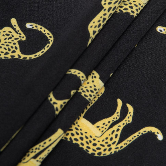 Ткань шелк Армани 90 г/м? 97% пэ, 3% спандекс шир.148 см арт.Р.50530.01 черный рул.25м