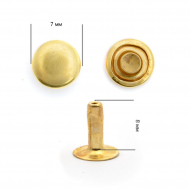 Хольнитены сталь New Star №33 7х7 (9мм) цв. золото уп. 500шт