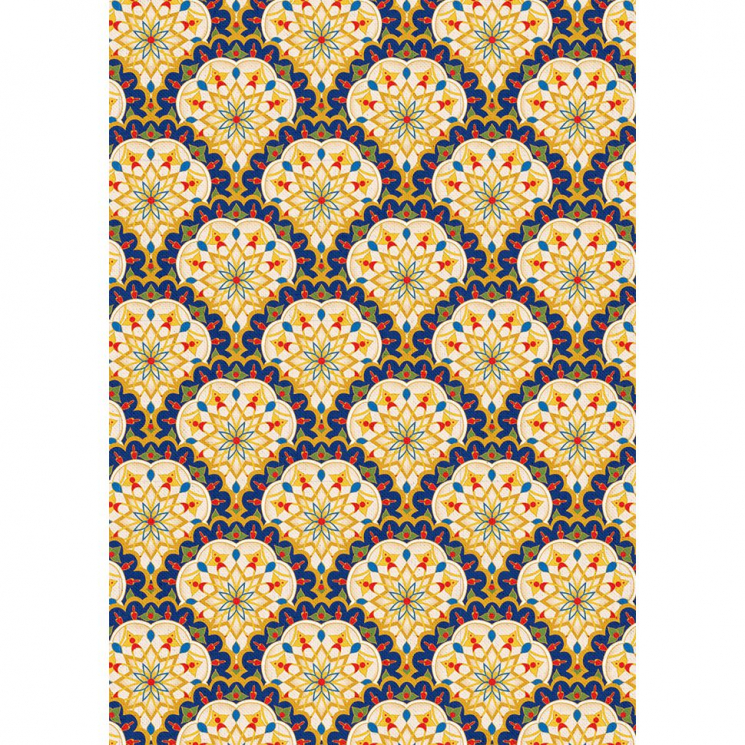 Ткань для пэчворка PEPPY Индийское Сари 146 г/м? 100% хлопок цв.ИС-12 синий уп.50х55 см