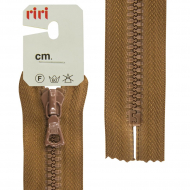30251_Молния riri тракторная неразъемная, 6 мм, 20 cм, цвет 2209, светло-коричневый