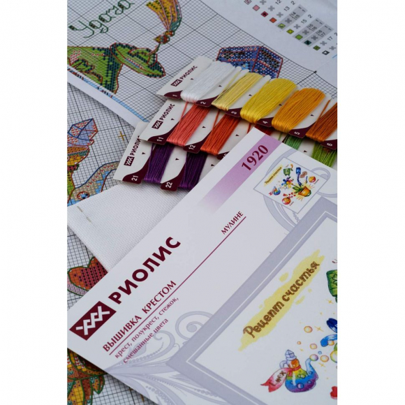 Набор для вышивания РИОЛИС арт.1920 Рецепт счастья 30х30 см Набор для вышивания РИОЛИС арт.1920 Рецепт счастья 30х30 см