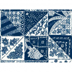 Ткань для пэчворка PEPPY Bombay Panel 4503 146 г/м? 100% хлопок цв.25140 BLU1 уп.60х110 см