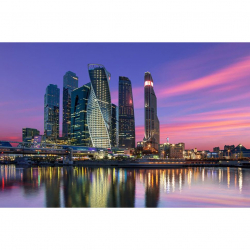 Алмазная мозаика Ah5467 Москва-Сити 40х60