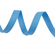 Тесьма киперная 10 мм хлопок 1,8г/см арт.08с-3495 цв.голубой уп.50м