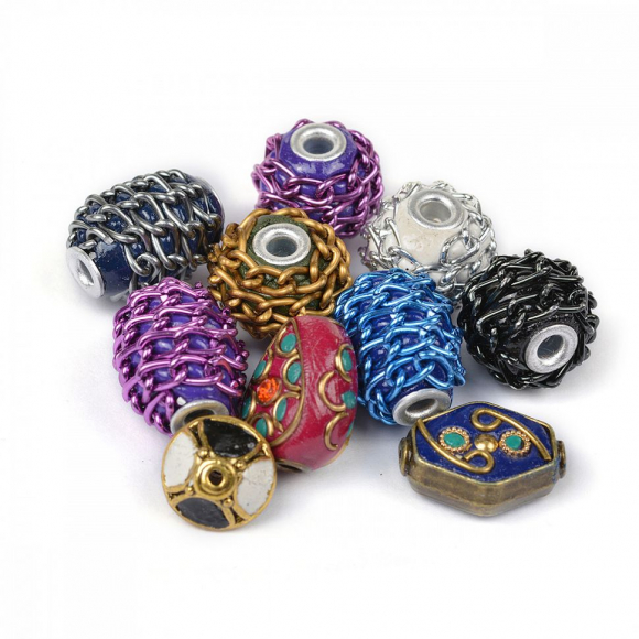 Бусины Этника TESORO арт. TS  цв.ассорти уп.10шт