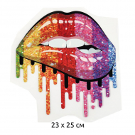 Термотрансфер арт.TBY.1284 Губы 23х25см, уп.10шт