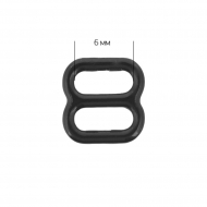 Пряжка регулятор для бюстгальтера пластик ARTA.F.SF-0A-1 06мм цв.170 черный, уп.50шт Пряжка регулятор для бюстгальтера пластик ARTA.F.SF-0A-1 06мм цв.170 черный, уп.50шт