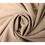 Ткань Креп 150 г кв.м 95% полиэстер, 5% спандекс шир.150 см арт.Р.11363.01 цв.01 бежевый уп.25м