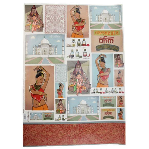 71006_Карта для декупажа "Индия"