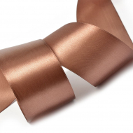 Лента атласная 50мм цв.3133 коричневый IDEAL уп.27,4 м