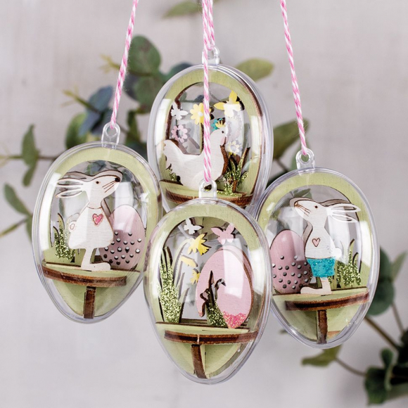 134632_Яйцо из прозрачного пластика разъемное, 10 см 134632_Яйцо из прозрачного пластика разъемное, 10 см