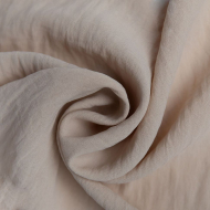 Ткань Лен Манго 110 г кв.м 100% полиэстер шир.148 см арт.Р.34090.03 цв.03 св.бежевый уп.30м