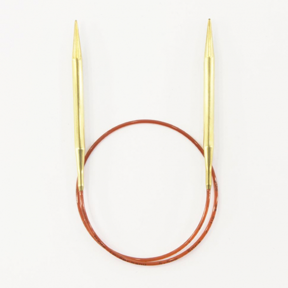158245_Спицы круговые позолоченные с удлиненным кончиком, №5,5, 50 см