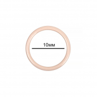 Кольцо для бюстгальтера металл TBY-57708 d10мм, цв.S185 серебристый пион, уп.20шт