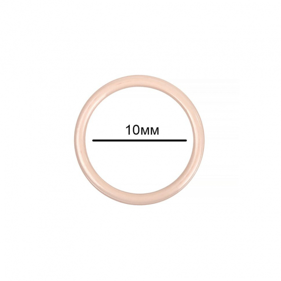 Кольцо для бюстгальтера металл TBY-57708 d10мм, цв.S185 серебристый пион, уп.20шт