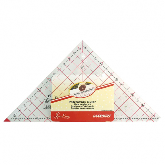 Линейка-треугольник с углом 90*, градация в дюймах, 7 1/2" x 7 7/8"