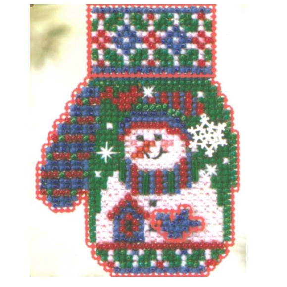 Набор для вышивания MILL HILL Снеговичок 5х7 см Набор для вышивания MILL HILL Снеговичок 5х7 см