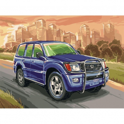 Картины по номерам Белоснежка арт.БЛ.234-AS Toyota Land Cruiser 30х40 см