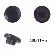 Пуговицы пластик арт.TBY.383.11.PGR цв.серый перламутр, 18L-11мм, на ножке, 200шт