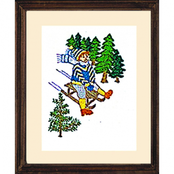 184268_Набор для вышивания "LA LUGE" (Саночки) 184268_Набор для вышивания "LA LUGE" (Саночки)