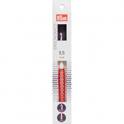 218484 PRYM Крючок для вязания Ergonomics 3,5мм/16см, high-tech полимер, белый/красный