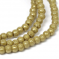 Бусины стеклянные TESОRO  арт.TS-GB29  цв.27 болотный ?6 мм, in ?1 мм 82см (154 ±3 бусины)