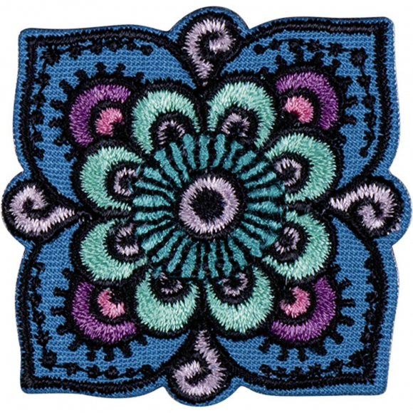 Термоаппликация "Цветочный орнамент зеленого цвета"