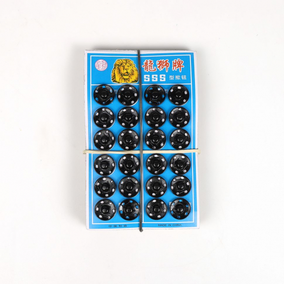 Кнопка пришивная TBY-SBI 16 мм цв. черный уп. 144шт