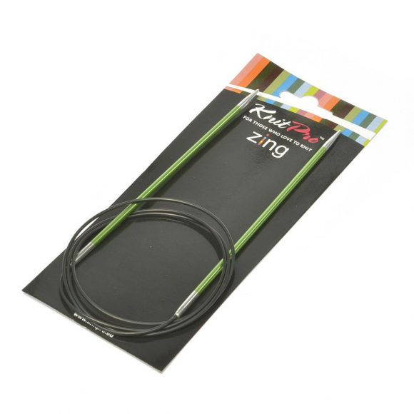 47157 Knit Pro Спицы круговые для вязания Zing 3,5мм/100см, алюминий 47157 Knit Pro Спицы круговые для вязания Zing 3,5мм/100см, алюминий