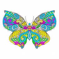 Набор для вышивания МАТРЕНИН ПОСАД арт.41х41 - 1863 Узор бабочки Набор для вышивания МАТРЕНИН ПОСАД арт.41х41 - 1863 Узор бабочки