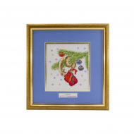 121926_Вышитая картина "Новогодняя гирлянда"