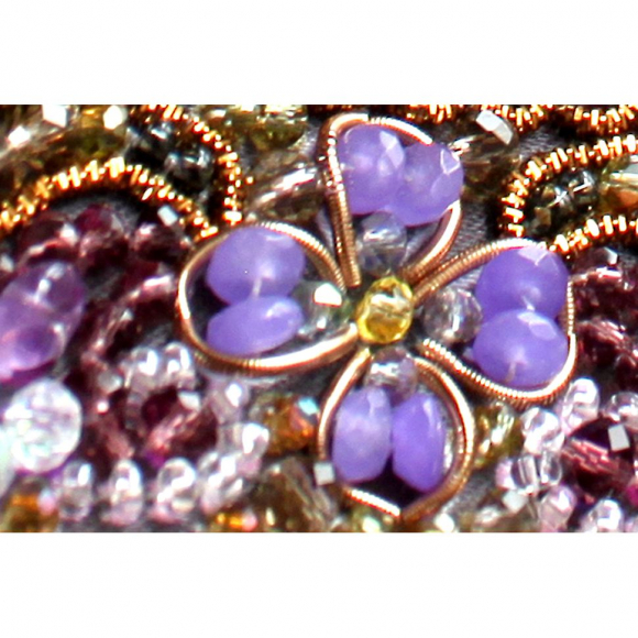 Набор для вышивания хрустальными бусинами ОБРАЗА В КАМЕНЬЯХ арт. 7738 Преподобный Серафим Саровский 22х27 см