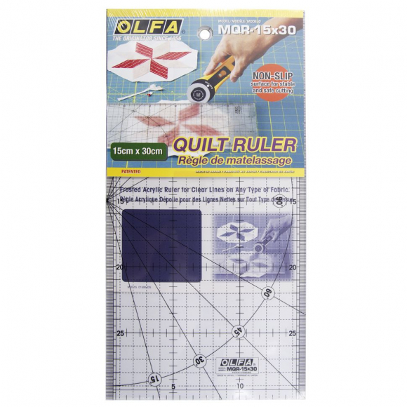 16929_Линейка для пэчворка, градация в сантиметрах 15 х 30 см 16929_Линейка для пэчворка, градация в сантиметрах 15 х 30 см