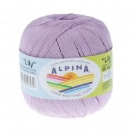 Пряжа ALPINA LILY (100% мерсеризованный хлопок) 10х50 г/175 м цв.061 св.сиреневый