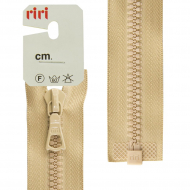 30341_Молния riri тракторная разъёмная 1 замок, 6 мм, 50 cм, цвет 2212, бежевый