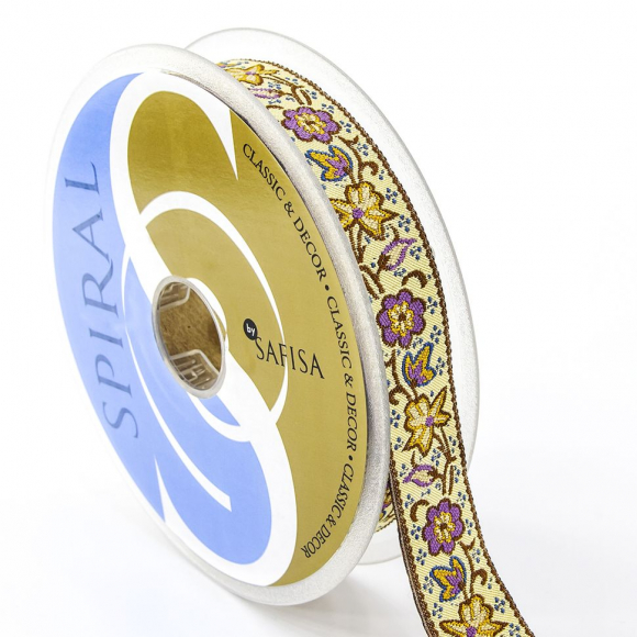 109324_Лента жаккард SAFISA, 25 мм, 15 м, цвет 03