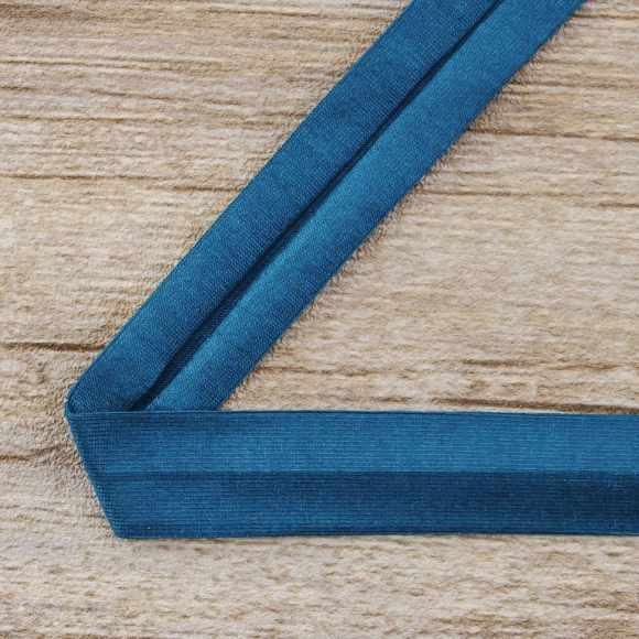 Косая бейка хлопок, 20 мм, 20 м, цвет 43, темно-зеленый