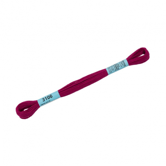 Нитки для вышивания Gamma мулине (3071-3172) 100% хлопок 24 x 8 м цв.3106 лиловый